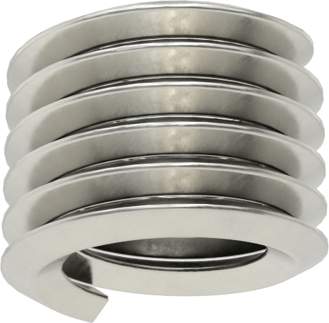Helisel Ek Parça, Parçacık İçermeyen Ortamlar için, Paslanmaz Çelik, 1/2"-13, 1/2" Uzunluk