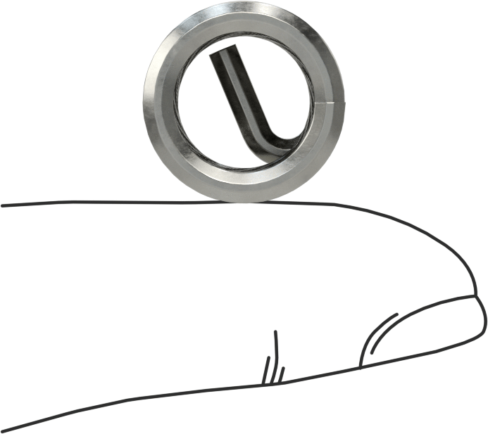 Helisel Ek Parça, Parçacık İçermeyen Ortamlar için, Paslanmaz Çelik, 1/2"-20, 1/2" Uzunluk