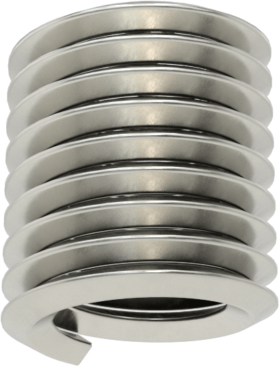 Helisel Ek Parça, Parçacık İçermeyen Ortamlar için, Paslanmaz Çelik, 1/2"-13, 3/4" Uzunluk