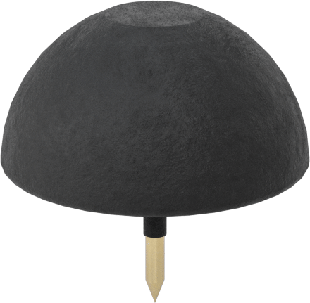 SBR Kauçuk Çivili Tamponlar, Düz Üstlü, 3/4" OD