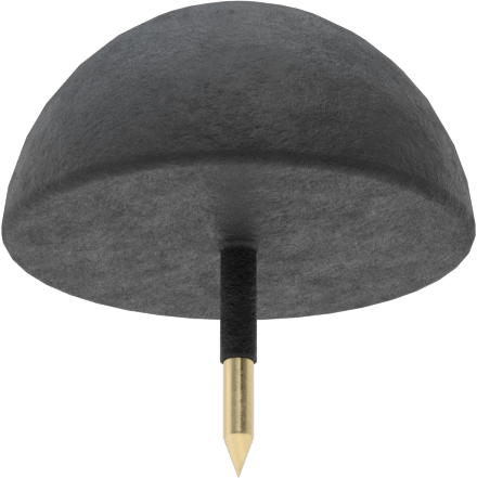 SBR Kauçuk Çivili Tamponlar, Düz Üstlü, 3/4" OD