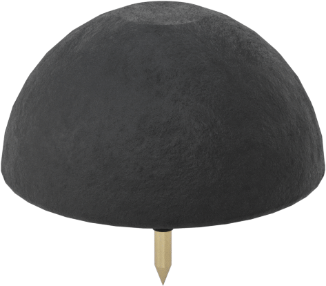 SBR Kauçuk Çivili Tamponlar, Düz Üstlü, 7/8" OD