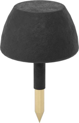 SBR Kauçuk Çivili Tamponlar, Düz Üstlü, 3/8" OD