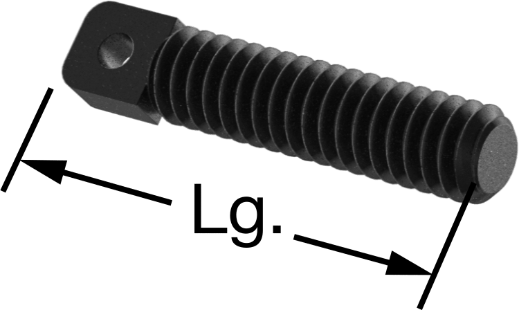Uzatma Yayı Saplama Ankrajı, 1/4"-20 Diş Boyutu, 0,15" Delik Çapı