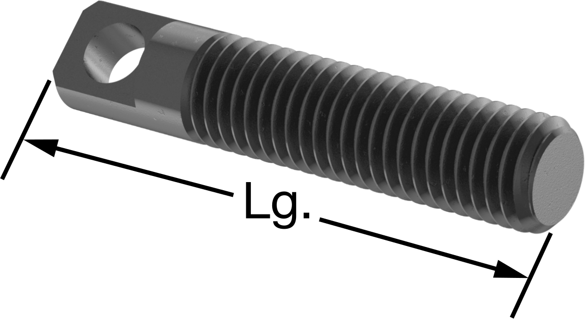 Uzatma Yayı Saplama Ankrajı, 1/4"-28 Diş Boyutu