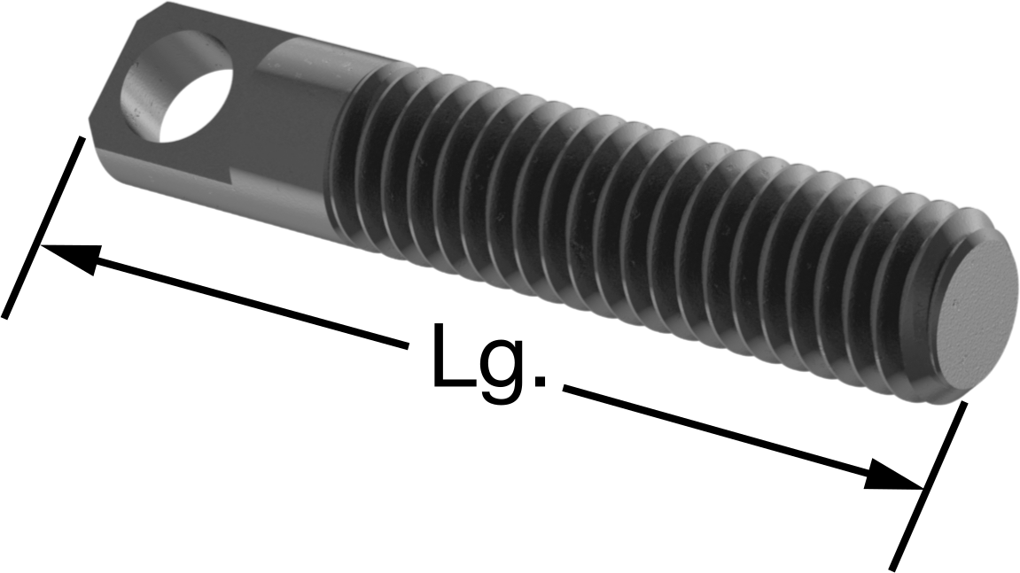 Uzatma Yayı Saplama Ankrajı, M6 x 1 mm Diş Boyutu