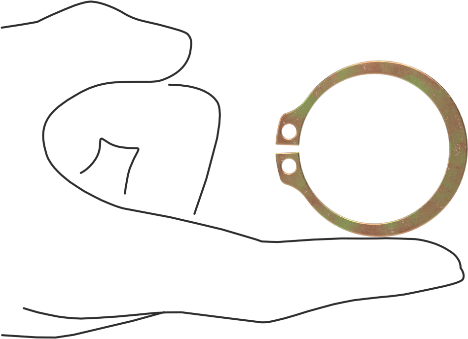 Mil. Spec. Dış Tutma Halkası, 1-5/8" Dış Çap için, Kadmiyum Kaplı 1060-1090 Yay Çeliği