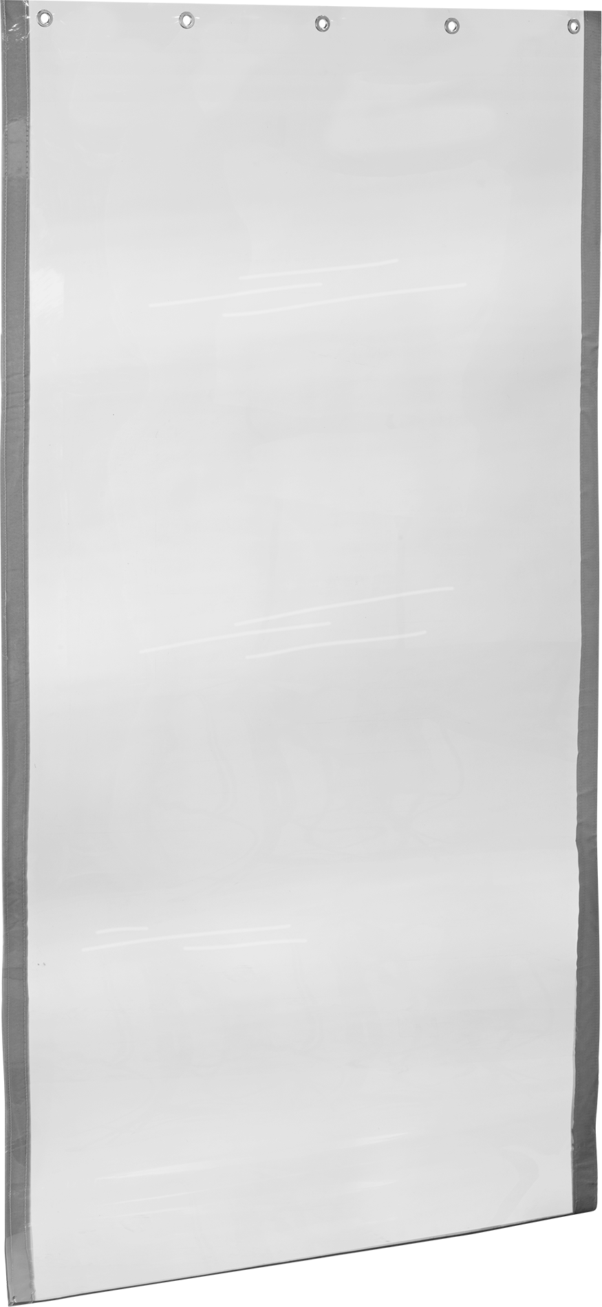 Kolay Asılan Ses Bariyer Levhası, Şeffaf Vinil, 26 dB Engellenmiş, 11/64" Kalınlık, 48" Genişlik, 8 Fit Uzunluk