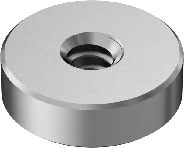 18-8 Paslanmaz Çelik Sac Metal için Presle Takılan Somun, 2-56 Diş Boyutu, 0,025" Minimum Panel Kalınlığı için