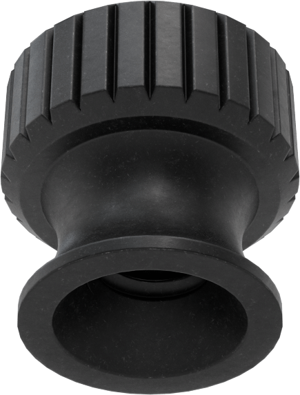 18-8 Paslanmaz Çelik Flanşlı Tırtıllı Başlı Parmak Somunu, Siyah Oksit, M2,5 x 0,45 mm Diş Boyutu, 6 mm Baş Çapı