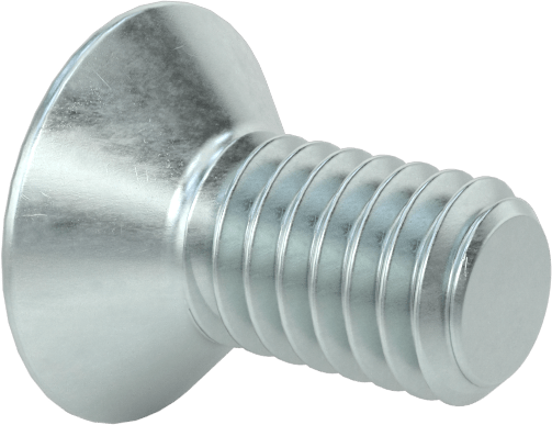 JIS Çinko Kaplı Çelik Düz Başlı Vidalar, M4 x 0,7 mm Diş Boyutu, 8 mm Uzunluk