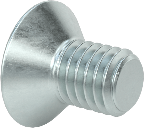 JIS Çinko Kaplı Çelik Düz Başlı Vidalar, M5 x 0,8 mm Diş Boyutu, 8 mm Uzunluk