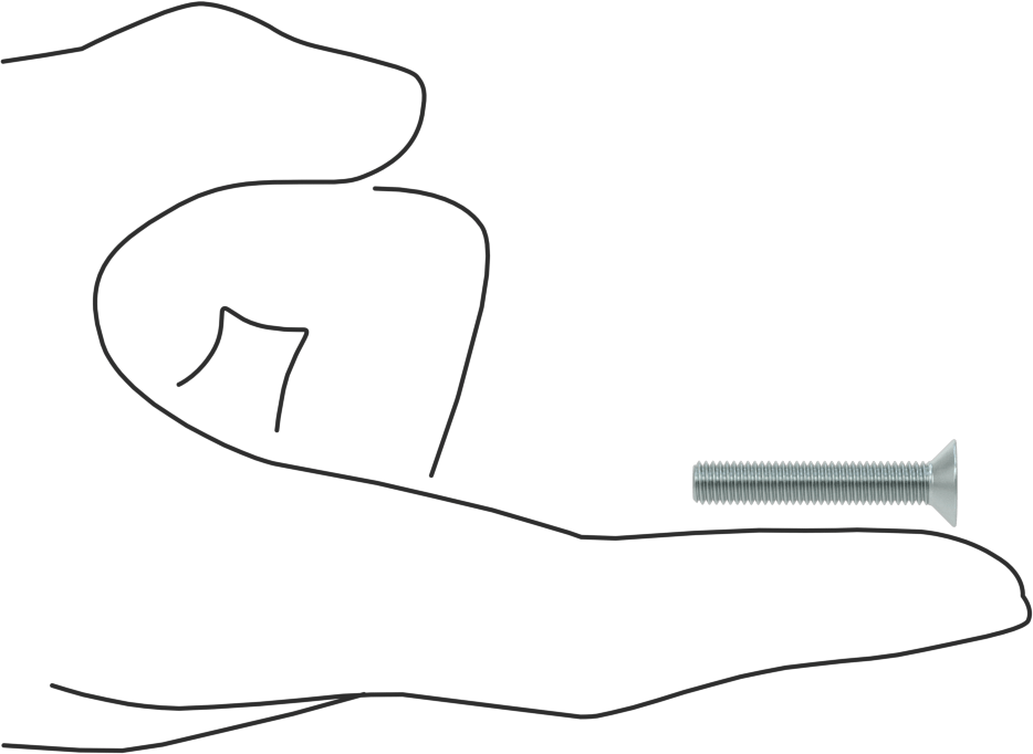 JIS Çinko Kaplı Çelik Düz Başlı Vidalar, M5 x 0,8 mm Diş Boyutu, 30 mm Uzunluk