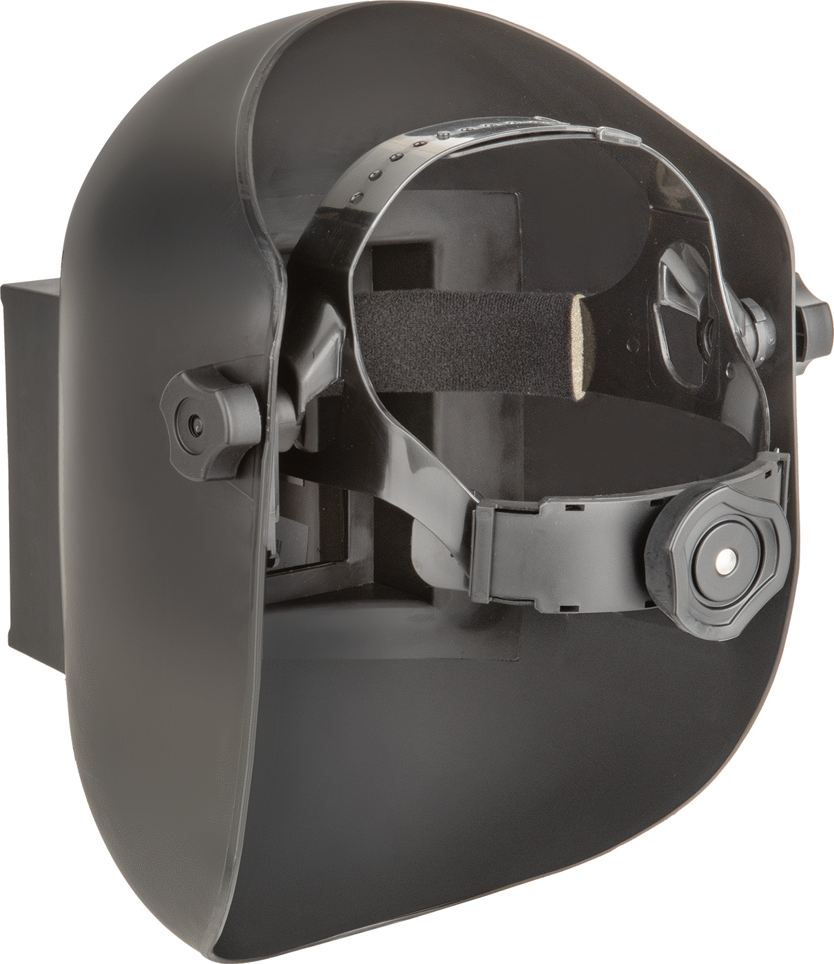 Naylon Kaynak Kaskı, Standart Lens, 9" Genişlikte Siyah Kask, Gölge Numarası 10