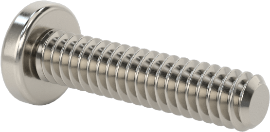 Diş Kilitli Silindir Başlı Phillips Vidaları, 2-56 Diş Boyutu, 3/8" Uzunluk