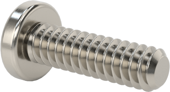 Diş Kilitli Silindir Başlı Phillips Vidaları, 4-40 Diş Boyutu, 3/8" Uzunluk