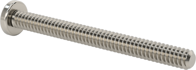 Diş Kilitli Silindir Başlı Phillips Vidaları, 6-32 Diş Boyutu, 1-1/2" Uzunluk