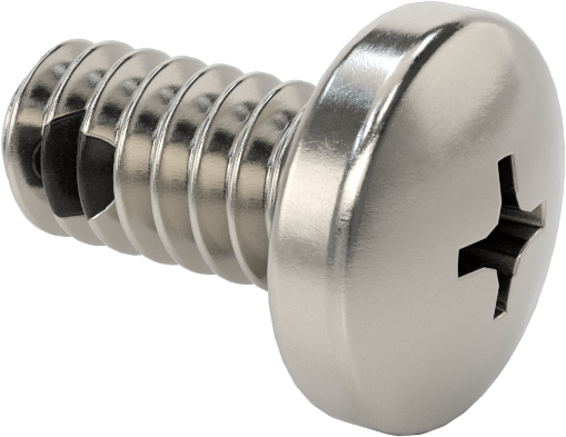 Diş Kilitli Silindir Başlı Phillips Vidaları, 10-24 Diş Boyutu, 3/8" Uzunluk