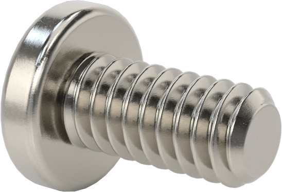 Diş Kilitli Silindir Başlı Phillips Vidaları, 1/4"-20 Diş Boyutu, 1/2" Uzunluk