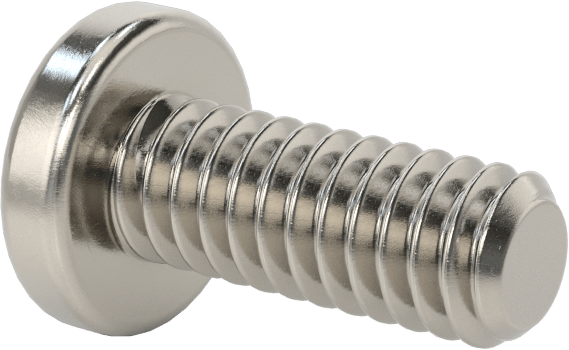 Diş Kilitli Silindir Başlı Phillips Vidaları, 1/4"-20 Diş Boyutu, 5/8" Uzunluk