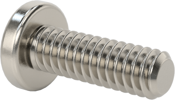 Diş Kilitli Silindir Başlı Phillips Vidaları, 1/4"-20 Diş Boyutu, 3/4" Uzunluk