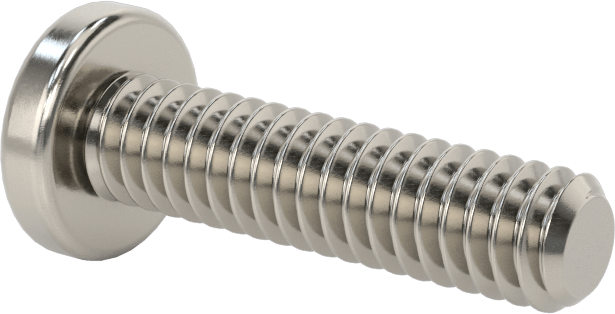 Diş Kilitli Silindir Başlı Phillips Vidaları, 1/4"-20 Diş Boyutu, 1" Uzunluk