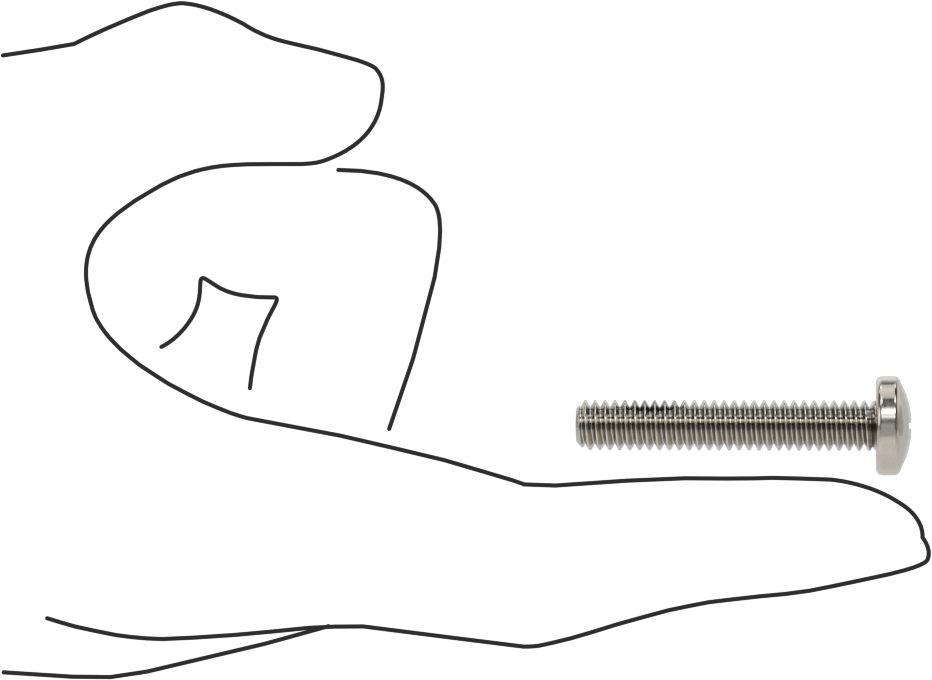 Diş Kilitli Silindir Başlı Phillips Vidaları, 1/4"-20 Diş Boyutu, 1-1/2" Uzunluk