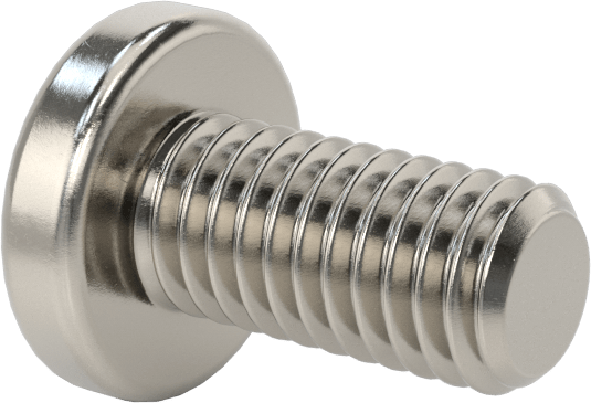 Diş Kilitli Silindir Başlı Phillips Vidaları, 10-32 Diş Boyutu, 3/8" Uzunluk