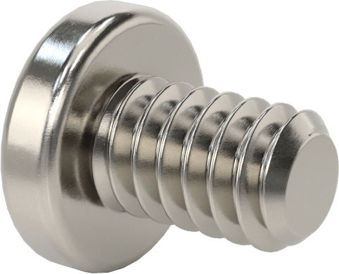 Diş Kilitli Silindir Başlı Phillips Vidaları, 2-56 Diş Boyutu, 1/8" Uzunluk