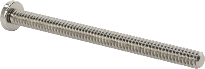Diş Kilitli Silindir Başlı Phillips Vidaları, 4-40 Diş Boyutu, 1-1/2" Uzunluk