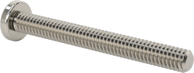 Diş Kilitli Silindir Başlı Phillips Vidaları, 8-32 Diş Boyutu, 1-1/2" Uzunluk