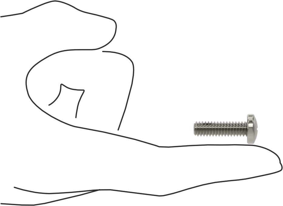 Diş Kilitli Silindir Başlı Phillips Vidaları, 1/4"-20 Diş Boyutu, 7/8" Uzunluk