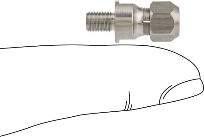 Ultrasonik Taş Tutucu, 1/8" Çaplı Parlatma Taşı ve Elmas Törpü için