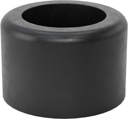 Viton® Floroelastomer Dişsiz Delikli Tampon, 3/8" OD, 1/4" Yükseklik