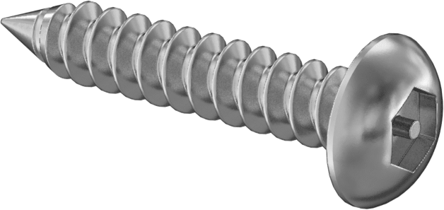 Kurcalamaya Dayanıklı Altıgen Soketli Yuvarlak Başlı Vidalar, Sac Metal için, 18-8 Paslanmaz Çelik, Numara 6 Boyut, 3/4" Uzunluk