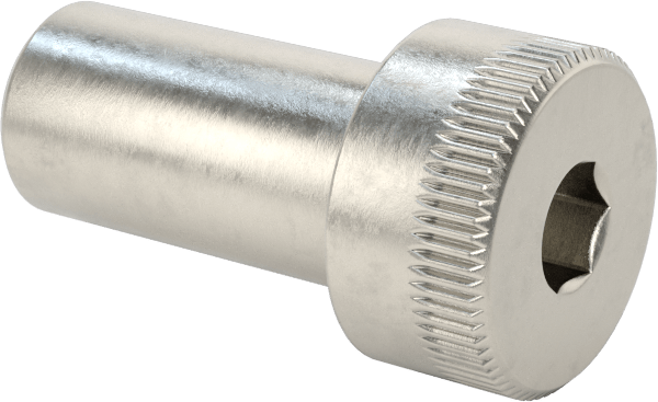 18-8 Paslanmaz Çelik İçten Dişli Omuz, 1/4" Omuz Çapı, 1/2" Omuz Uzunluğu, 4-40 Diş