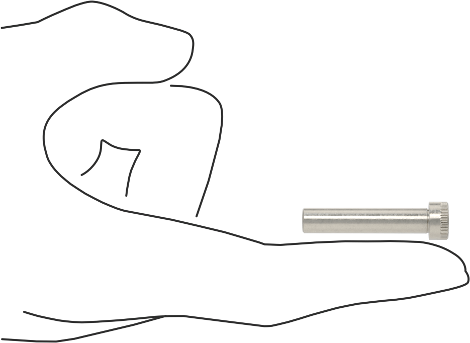 18-8 Paslanmaz Çelik İçten Dişli Omuz, 1/4" Omuz Çapı, 1-1/4" Omuz Uzunluğu, 4-40 Diş