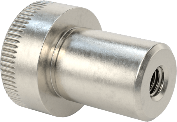 18-8 Paslanmaz Çelik İçten Dişli Omuz, 3/8" Omuz Çapı, 1/2" Omuz Uzunluğu, 8-32 Diş