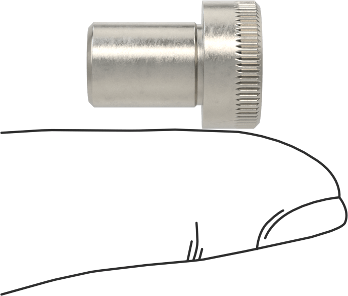 18-8 Paslanmaz Çelik İçten Dişli Omuz, 3/8" Omuz Çapı, 1/2" Omuz Uzunluğu, 8-32 Diş