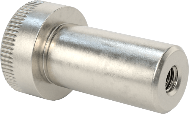 18-8 Paslanmaz Çelik İçten Dişli Omuz, 3/8" Omuz Çapı, 3/4" Omuz Uzunluğu, 8-32 Diş