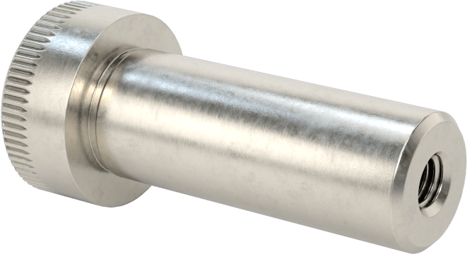 18-8 Paslanmaz Çelik İçten Dişli Omuz, 3/8" Omuz Çapı, 1" Omuz Uzunluğu, 8-32 Diş