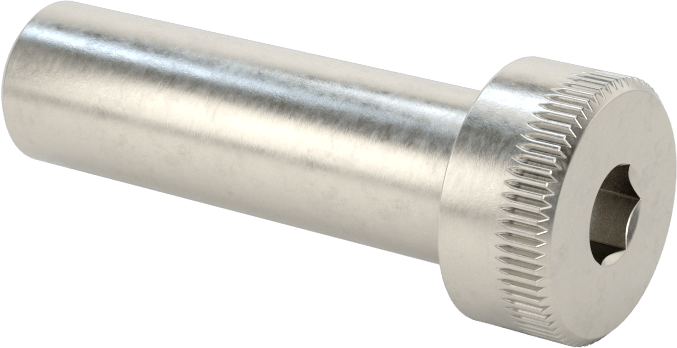 18-8 Paslanmaz Çelik İçten Dişli Omuz, 3/8" Omuz Çapı, 1-1/4" Omuz Uzunluğu, 8-32 Diş