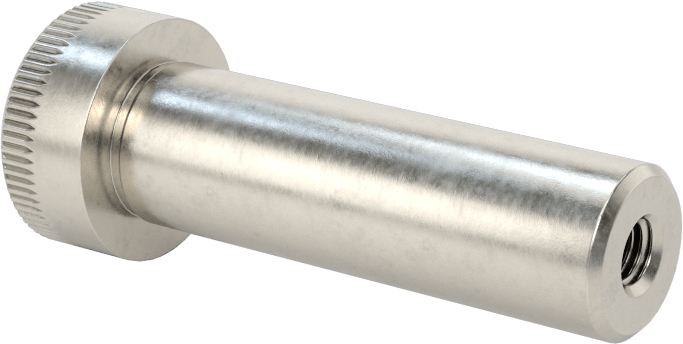 18-8 Paslanmaz Çelik İçten Dişli Omuz, 3/8" Omuz Çapı, 1-1/4" Omuz Uzunluğu, 8-32 Diş