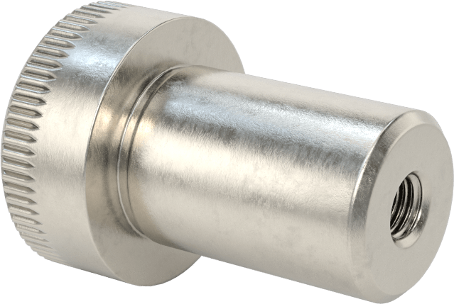 18-8 Paslanmaz Çelik İçten Dişli Omuz, 1/2" Omuz Çapı, 3/4" Omuz Uzunluğu, 10-32 Diş