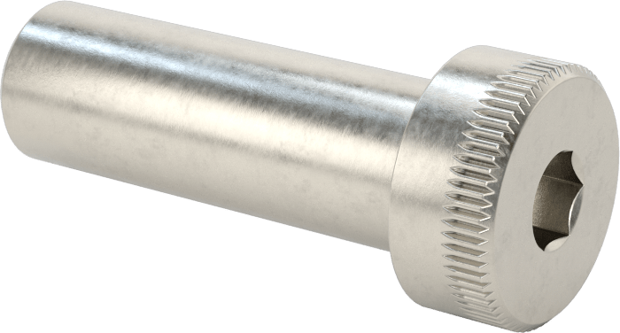 18-8 Paslanmaz Çelik İçten Dişli Omuz, 1/2" Omuz Çapı, 1-1/2" Omuz Uzunluğu, 10-32 Diş