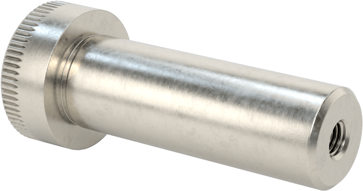18-8 Paslanmaz Çelik İçten Dişli Omuz, 1/2" Omuz Çapı, 1-1/2" Omuz Uzunluğu, 10-32 Diş