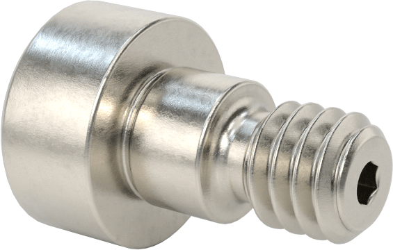 Altıgen Uçlu 18-8 Paslanmaz Çelik Omuzlu Vida, 3/16" Omuz Çapı, 1/8" Omuz Uzunluğu, 8-32 Diş