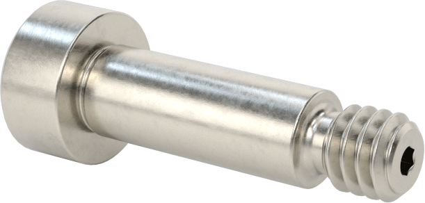 Altıgen Uçlu 18-8 Paslanmaz Çelik Omuzlu Vida, 3/16" Omuz Çapı, 1/2" Omuz Uzunluğu, 8-32 Diş