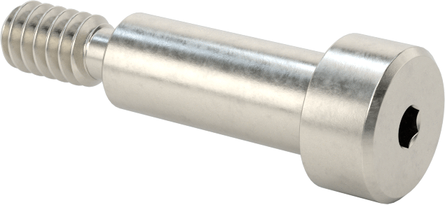 Altıgen Uçlu 18-8 Paslanmaz Çelik Omuzlu Vida, 1/4" Omuz Çapı, 5/8" Omuz Uzunluğu, 10-24 Diş