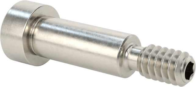 Altıgen Uçlu 18-8 Paslanmaz Çelik Omuzlu Vida, 1/4" Omuz Çapı, 5/8" Omuz Uzunluğu, 10-24 Diş